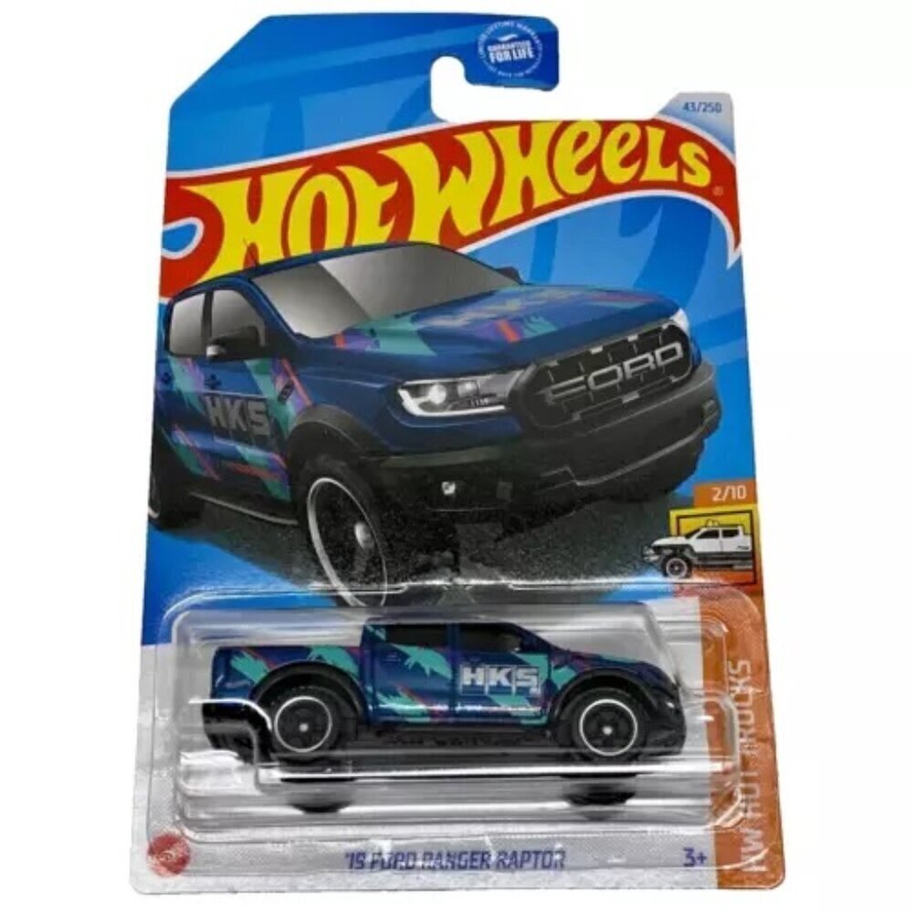 Hot Wheels '19 Ford Ranger Raptor HKS 43/250 Blue‎ HW Hot Trucks 2/10 New 2024